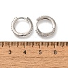 Rack Plating Brass Micro Pave Cubic Zirconia Hoop Earrings EJEW-H143-15P-5
