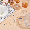 Transparent Acrylic Hexagon Wine Glass Charms AJEW-AB00113-4