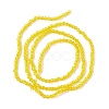 Transparent Glass Beads Strands GLAA-C019-01A-24-2