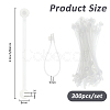 300Pcs PP Plastic Price Tag Chains FIND-FH0011-69B-2