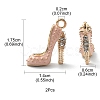 2Pcs Alloy Enamel Stilettos Pendants ENAM-YW0002-30D-2