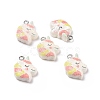 Opaque Resin Pendants RESI-J023-14E-3