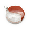 Crystal and Red Jasper Pendants X-G-S218-29-2
