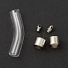 Transparent Glass Vial Pendant Normal Link Connectors GLAA-D004-01P-01-3