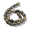 Tibetan Style dZi Beads Strands TDZI-E005-01N-4