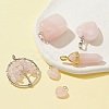 5 Styles Natural Rose Quartz Pendants G-FS0002-46-5