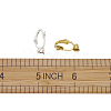 Brass Clip-on Earring Converters Findings KK-TA0007-21-7