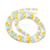 Glass Beads Strands EGLA-A034-M4mm-52-4