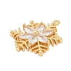 Brass Micro Pave Cubic Zirconia Pendatns KK-I380-02G-2