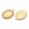 Non-Tarnish 304 Stainless Steel Pendant Cabochon Settings STAS-N114-02G-2