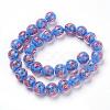 Handmade Gold Sand Lampwork Beads Strands LAMP-L072-G06-2