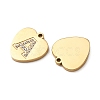 304 Stainless Steel Cubic Zirconia Pendants Set STAS-A125-04G-2