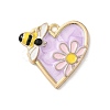 Alloy Enamel Pendants FIND-C074-28KCG-2