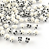 Opaque Acrylic Beads X-SACR-S747-10-1