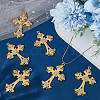 6Pcs Alloy Big Gothic Pendants ALRI-UN0001-05-2