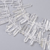 Natural Quartz Crystal Pointed Beads Strands G-L484-01-2