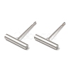 Brass Stud Earrings for Women Men KK-C028-23P-1