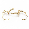 Brass Leverback Earring Findings KK-T051-42G-NF-2