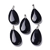 Natural Obsidian Pendants G-D084-01P-B05-1