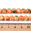 Spray Painted Synthetic Turquoise Beads Strands G-N352-25A-01-4