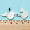 Natural Freshwater Shell Pendants PALLOY-Q462-04P-3