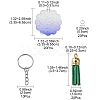 DIY Acrylic Disc Tassel Keychain Making Kits DIY-FS0006-01C-5
