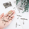 SUPERFINDINGS 30Pcs 6 Style 201 Stainless Steel 3 Way Swivels Fishing Cross Line FIND-FH0004-45-3