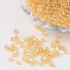 Round Transparent Colors Rainbow Glass Seed Beads X-SEED-A007-2mm-162-1