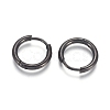 304 Stainless Steel Huggie Hoop Earrings EJEW-F111A-14mm-B-2