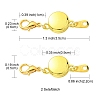 Alloy Magnetic Clasps FIND-YW0002-09G-4
