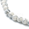 Synthetic Howlite Beaded Stretch Bracelets BJEW-A117-A-10-6