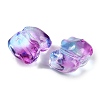 Spray Painted Glass Beads GLAA-Z007-04L-2