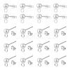 30Pcs 304 Stainless Steel Stud Earring Findings STAS-TADJ0001-02-1