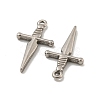 Non-Tarnish 304 Stainless Steel Pendants STAS-O004-06A-P-2