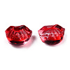 Transparent Spray Painted Glass Beads GLAA-N035-033-C07-3