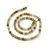 Natural Green Garnet Beads Strands G-C009-A25-3
