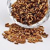 Silver Lined Round Hole Glass Bugle Beads SEED-I001-53-1