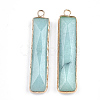 Natural Amazonite Pendants G-S344-23C-2
