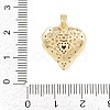 Valentine's Day Brass Micro Pave Cubic Zirconia Pendants KK-T086-01A-3