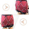 2Pcs 2 Colors Imitation Leather Chain Belt AJEW-WR0002-06-5