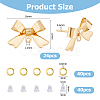 Brass Stud Earring Findings & Open Jump Rings KK-HS0001-79-2