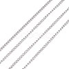 Non-Tarnish 3.28 Feet 304 Stainless Steel Curb Chains X-CHS-R008-04-1