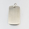Rectangle with Dragon 304 Stainless Steel Pendants STAS-P080-01-2