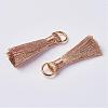 Cannetille Nylon Tassel Pendant Decorations HJEW-G008-A01-2