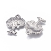 Non-Tarnish 304 Stainless Steel Pendants STAS-F249-39P-2