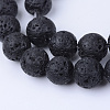 Natural Lava Rock Beads Strands X-G-Q462-6mm-24-1