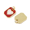Brass Enamel Charms KK-I358-013G-2