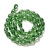 Electroplate Glass Beads Strands X-EGLA-D015-15x10mm-19-4
