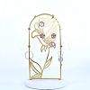Rose Flower Iron Storage Jewelry Rack ODIS-G017-01C-1