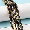 Faceted Transparent Electroplate Glass Beads Strands EGLA-P051-05A-A-3